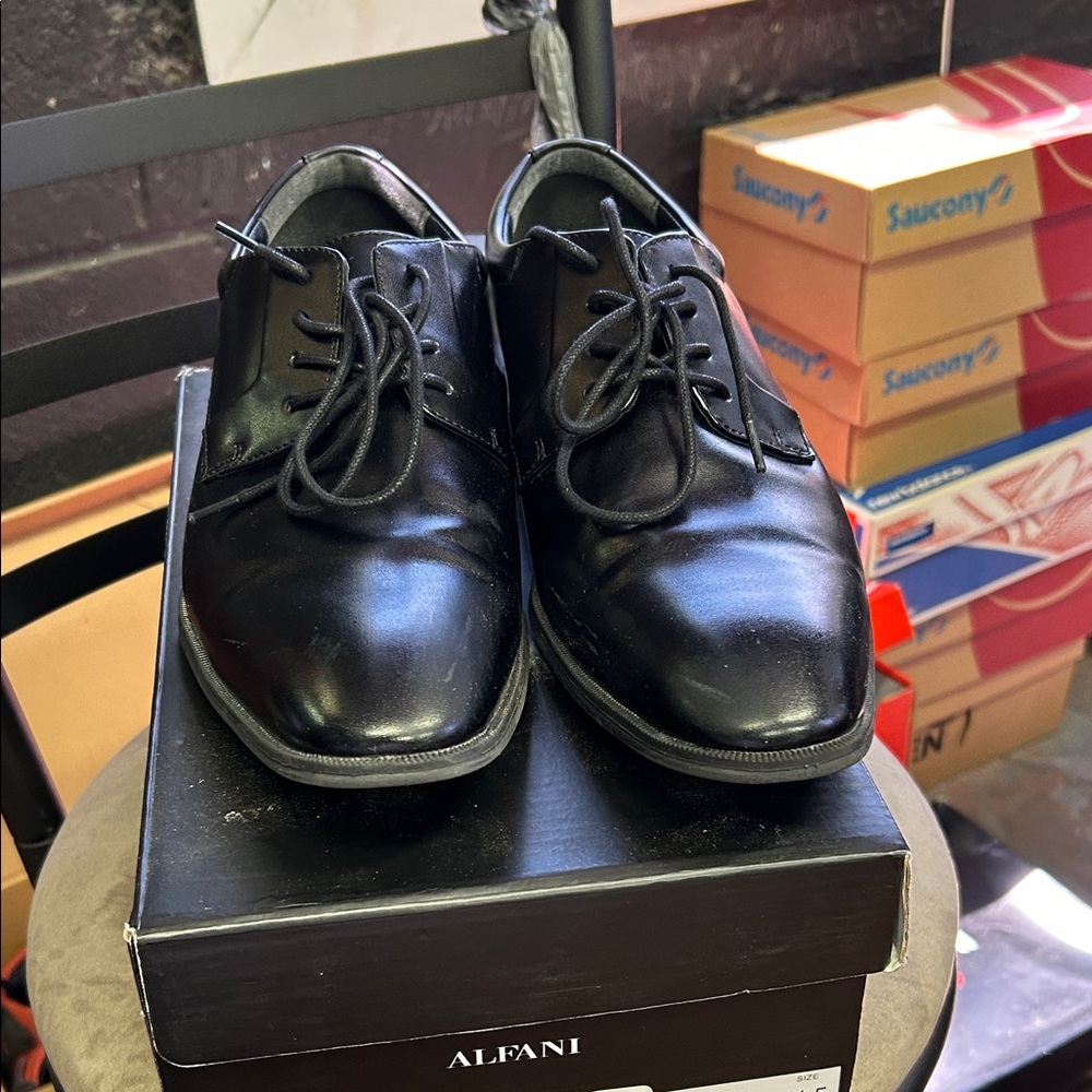 Alfani Men's Classic Black Oxfords